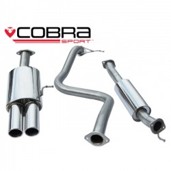 FD50 Cobra Sport Ford Fiesta MK7 ST180 2013> Cat Back System - 2.5" bore Resonated - Twin Tailpipe, Cobra Sport, FD50